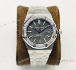 JF Factory Superclone Audemars Piguet Royal Oak 37 Gray Watch Diamond-set
